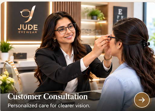 Customer Consultation — Personalized care for clearer vision.
