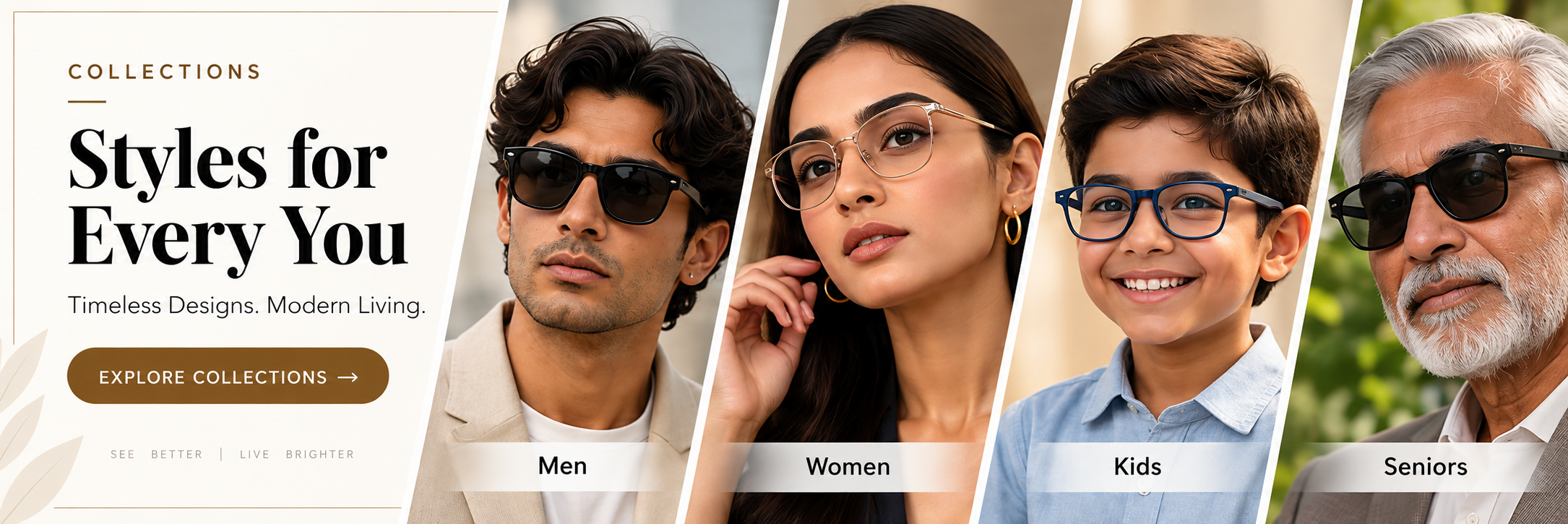 Jude Eyewear Collections — Styles for Every You: Men, Women, Kids, Seniors.