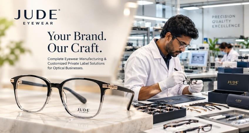 Your Brand. Our Craft. — Jude Eyewear manufacturing.